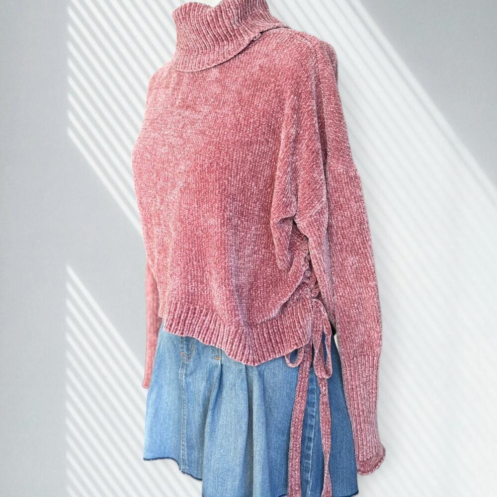 Luv & Bloom Chenille Turtleneck Sweater